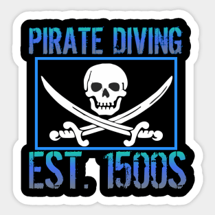 Scuba diving t-shirt designs Sticker